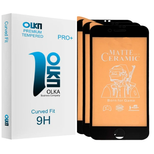 محافظ صفحه نمایش الکا مدل Premium glass مناسب برای گوشی موبایل اپل Iphone 7/ 8 بسته سه عددی