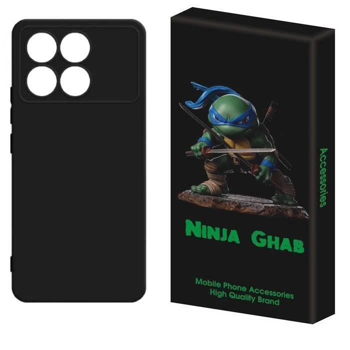 کاور نینجا قاب مدل سیلیکونی مناسب برای گوشی موبایل شیائومی Poco X6 Pro