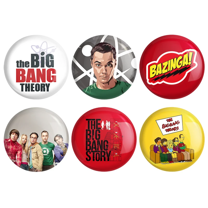 مگنت خندالو طرح سریال تئوری بیگ بنگ The Big Bang Theory کد 610A مجموعه 6 عددی
