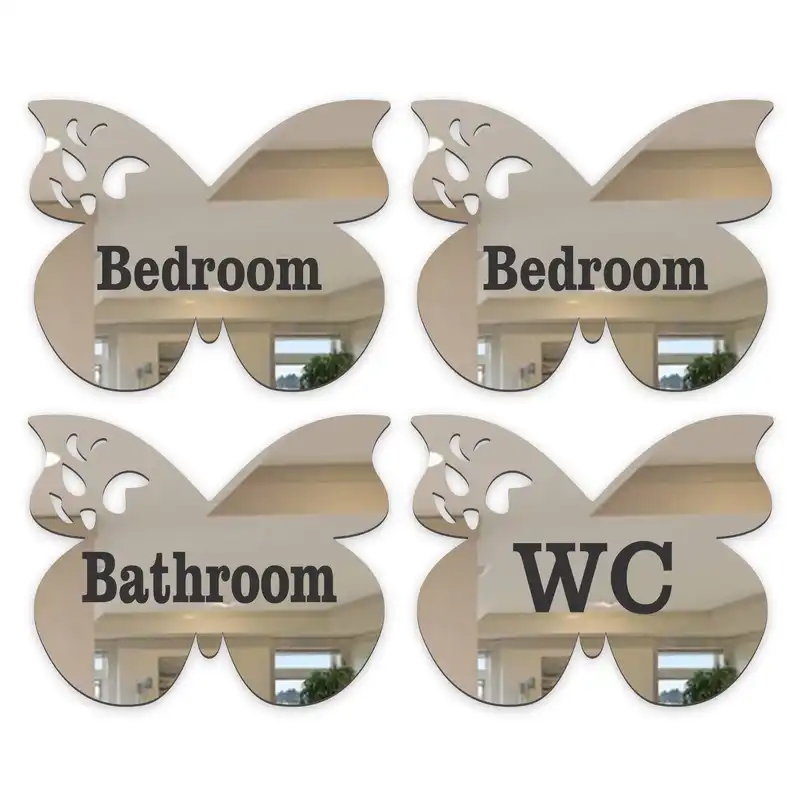 آینه پلکسی گلس دکوماتوس طرح نشانگر سرویس مدل IND109 بسته چهار عددی