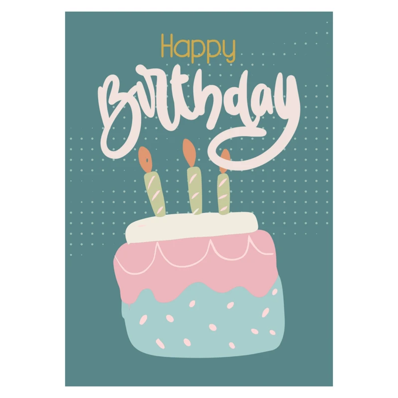 کارت پستال مدل happy birthday کد 54