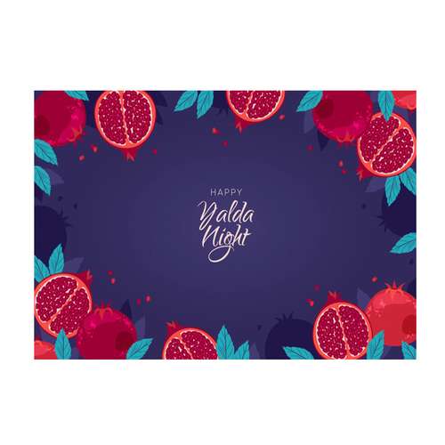 کارت پستال کاف پستال طرح تبریک یلدا کد Kaf_Y1003