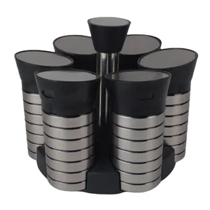 ست جای ادویه 7 پارچه طرح استیل کد 990002