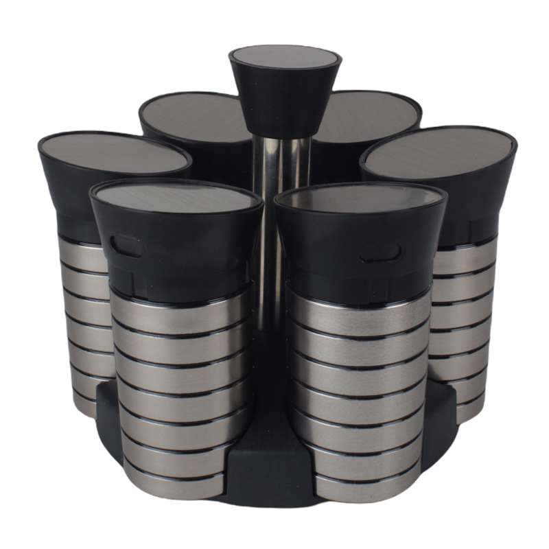 ست جای ادویه 7 پارچه طرح استیل کد 990002