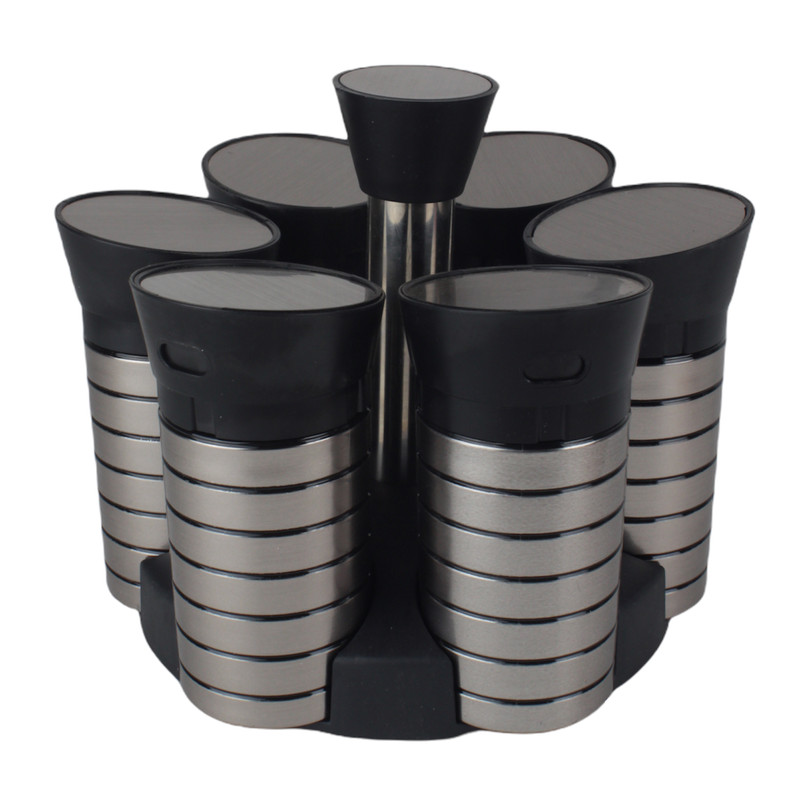 ست جای ادویه 7 پارچه طرح استیل کد 990002