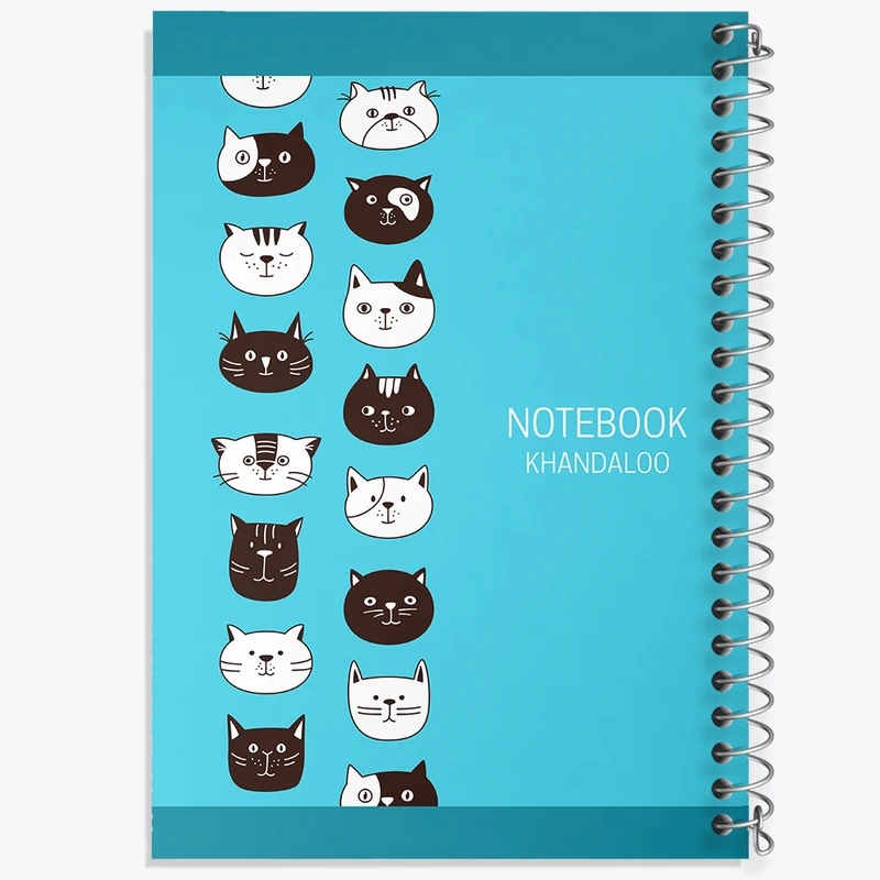 دفتر مشق 50 برگ خندالو طرح گربه (Cat) کد N633