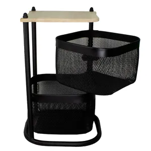 سبد پیاز و سیب زمینی مدل 2 طبقه مربع کد 086