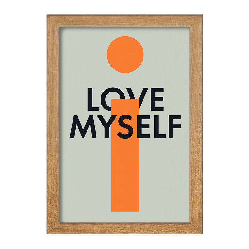 تابلو خندالو مدل Love My Self کد F10782