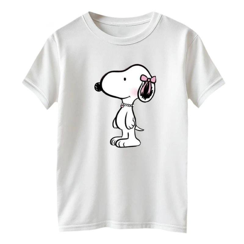 تی شرت آستین کوتاه بچگانه مدل اسنوپی پاپیون