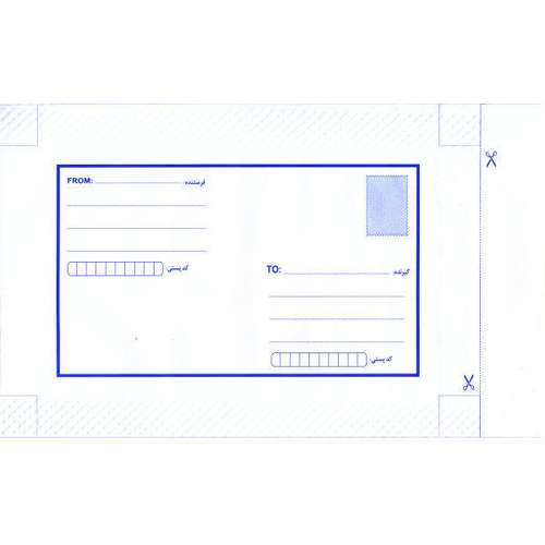 پاکت نامه پستی مدل حبابدار کد chek بسته 100 عددی