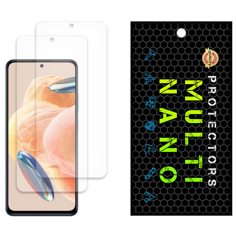 محافظ صفحه نمایش مات مولتی نانو مدل X-S2M مناسب برای گوشی موبایل شیائومی Redmi Note 12 Pro 4G بسته دو عددی