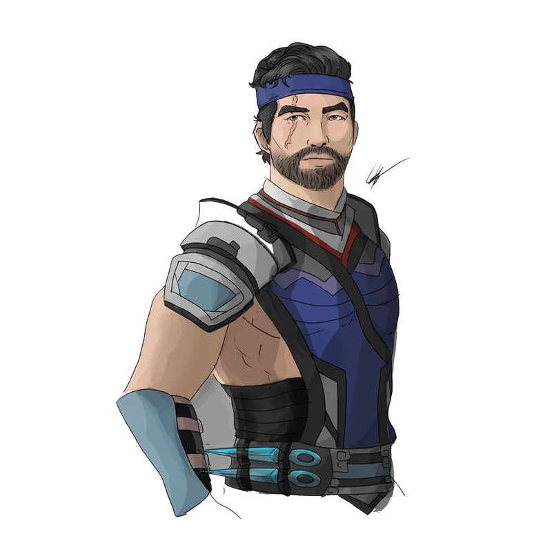استیکر لپ تاپ و موبایل مدل بازی طرح سابزیرو مورتال کومبت Sub-Zero Mortal Kombat کد 4795