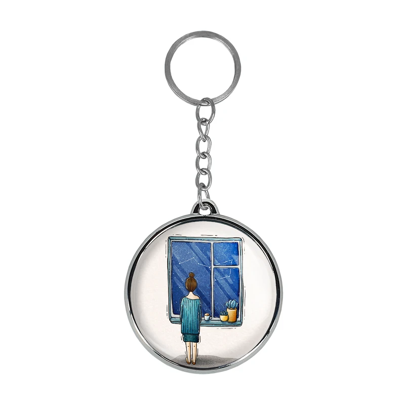 جاکلیدی خندالو طرح دخترانه مدل دوطرفه کد 55465550