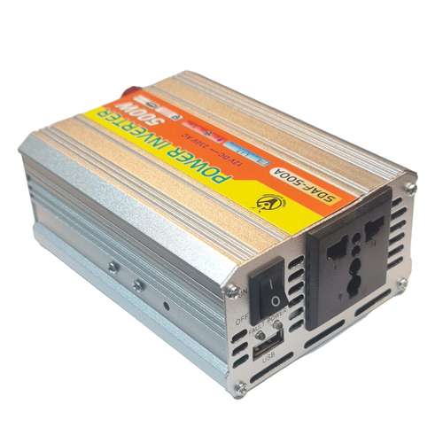 مبدل برق خودرو پاور اینورتر مدل 12vto220v ظرفیت 500 وات