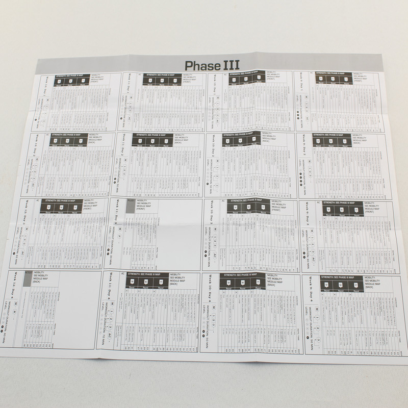 پوستر آموزشی مدل برنامه تمرینی  TRX  بسته 5 عددی