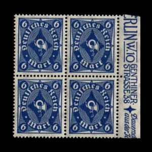 تمبر یادگاری مدل آلمان 6 مارک 1922 بسته 4 عددی