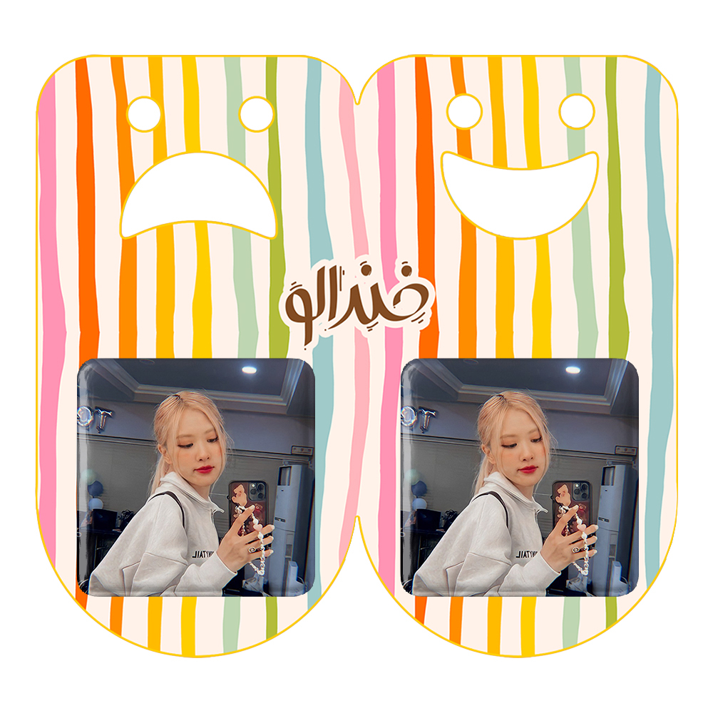 پیکسل خندالو مدل رزی بلک پینک کد 14364 به همراه مگنت