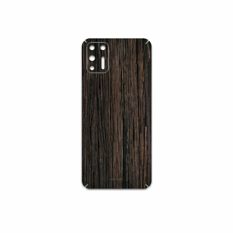 برچسب پوششی ماهوت مدل Burned Wood مناسب برای گوشی موبایل موتورولا Moto G9 Plus