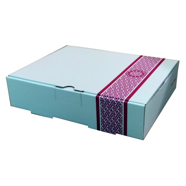 جعبه بسته بندی مدل غذای بیرون بر تک پرسی رنگی کد G1 بسته 100 عددی