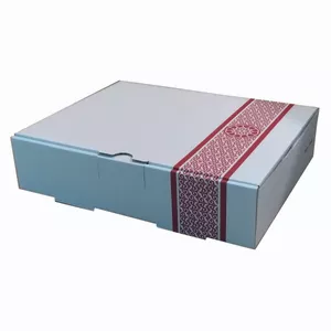 جعبه بسته بندی مدل غذای بیرون بر تک پرسی رنگی کد G1 بسته 50 عددی