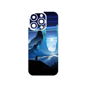 MAHOOT Blue Mountains Digital Art Cover Sticker for Apple iPhone 16 Pro