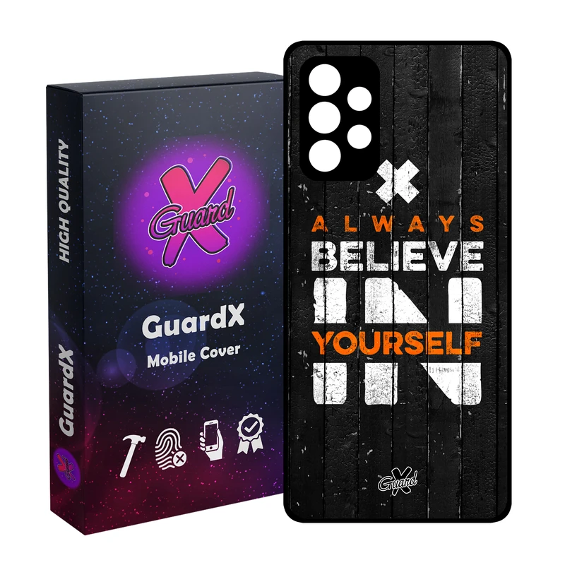 کاور گارد ایکس طرح Text مدل Glass10167 مناسب برای گوشی موبایل سامسونگ Galaxy A52