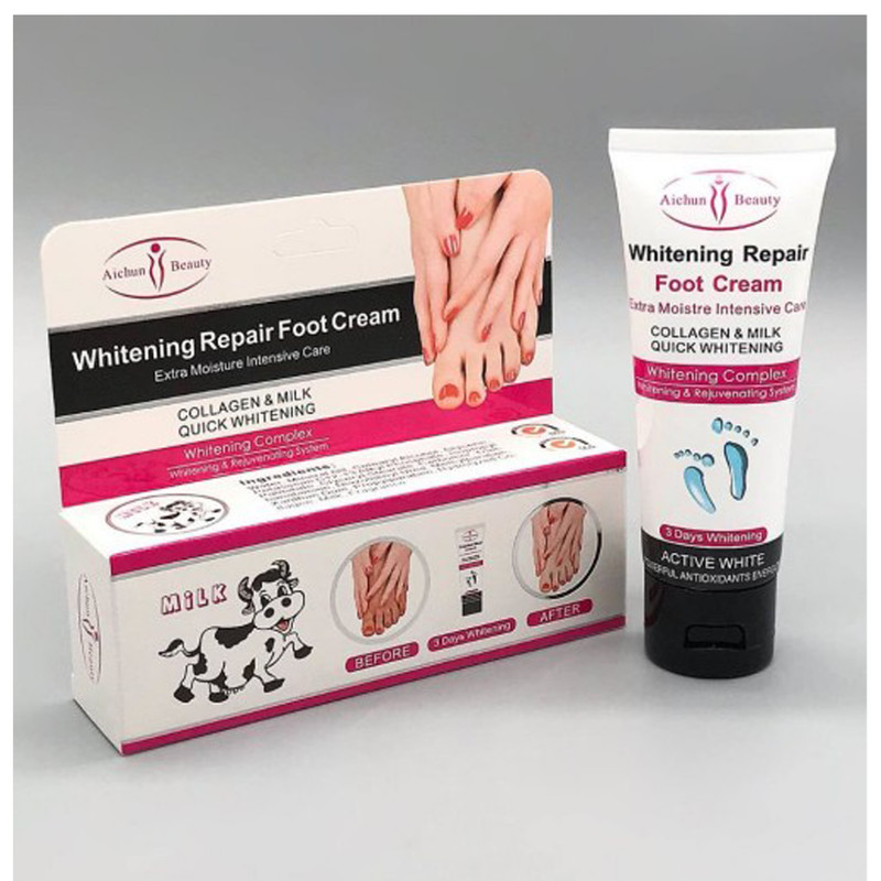 کرم ترمیم کننده ترک پا آیچون بیوتی مدل Whitening complex حجم 100 میلی لیتر