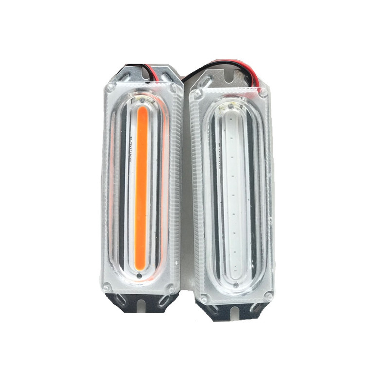 چراغ پلیسی موتور سیکلت زنون مدل LED DC-12V کیت دار مجموعه دو عددی 