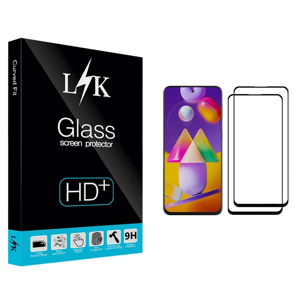 محافظ صفحه نمایش ال کی مدل +HD مناسب برای گوشی موبایل سامسونگ Galaxy M31s بسته دو عددی