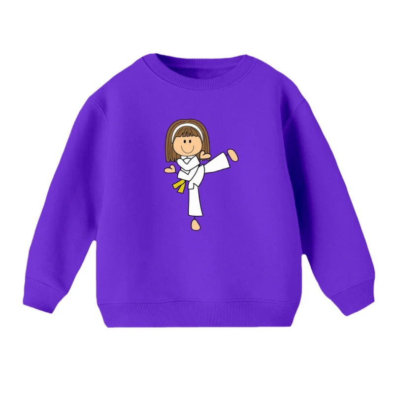 سویشرت بچگانه مدل دخترک تکواندو 