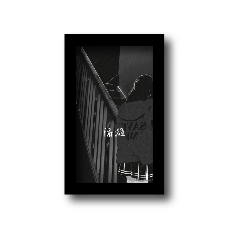 تابلو مدل انیمه پنتون طرح مراقب من باش کد KM-PT640