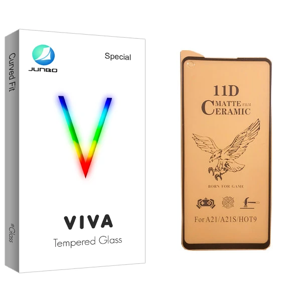 محافظ صفحه نمایش سرامیکی جانبو مدل Viva Glass مناسب برای گوشی موبایل سامسونگ Galaxy A21