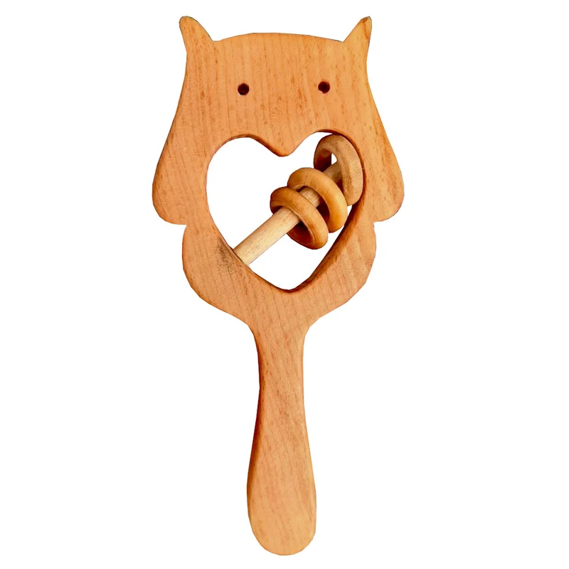 جغجغه چوبی مدل حیوانات کد WLT27