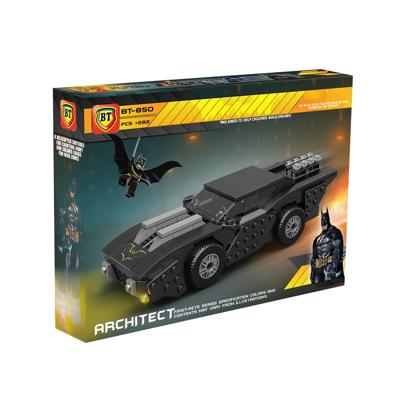 ساختنی 282 تکه مدل ماشین بتمن کد 850