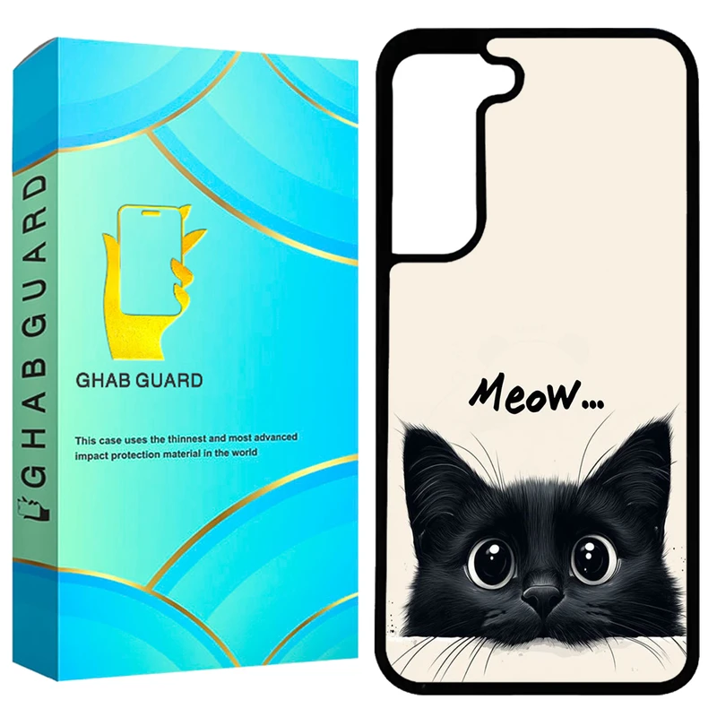 کاور قاب گارد طرح گربه مدل GCHPA21F مناسب برای گوشی موبایل سامسونگ Galaxy S21 FE 5G