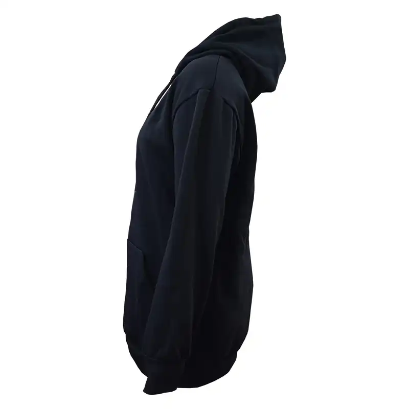 هودی زنانه مدل فوتر ضخیم تو کرکی رنگ مشکی