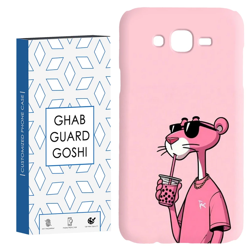 کاور قاب گارد گوشی طرح پلنگ صورتی کد Dimo-213 مناسب برای گوشی موبایل سامسونگ Galaxy J7 2015 / J7 core / J700