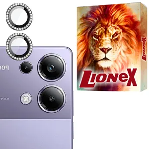 محافظ لنز دوربین شیشه‌ای لایونکس مدل NRIL20 مناسب برای گوشی موبایل شیائومی Redmi 12 4G / Redmi 12 5G / Poco M6 Pro 5G