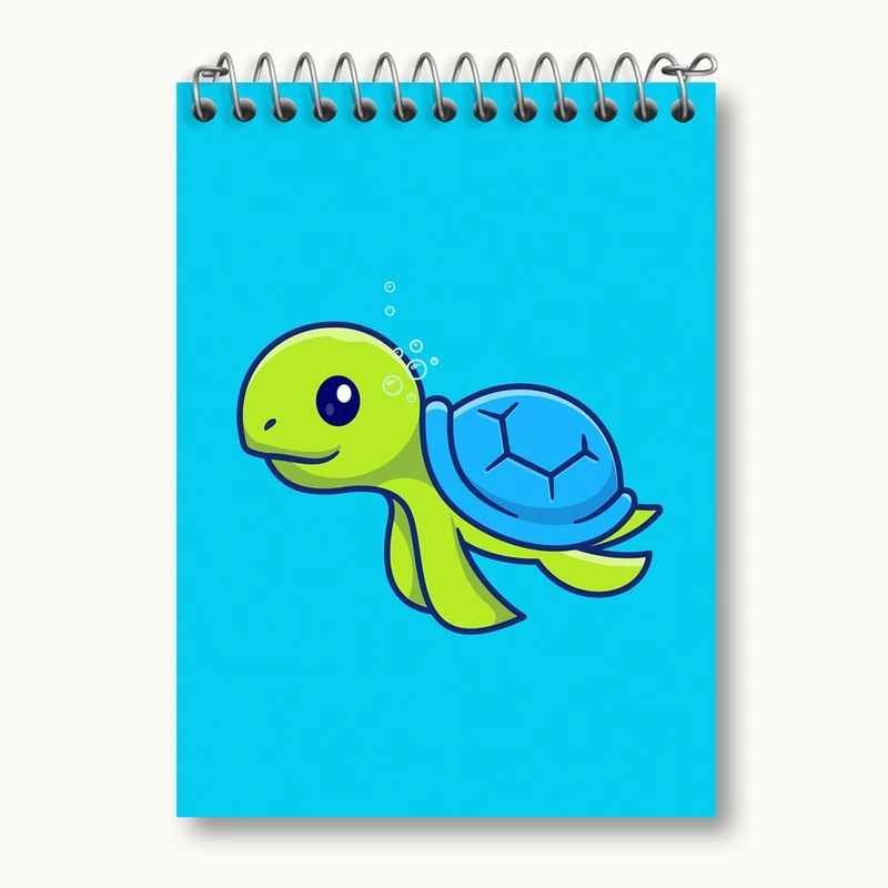 دفتر یادداشت 50 برگ خندالو مدل حیوانات بامزه لاکپشت کد 29688