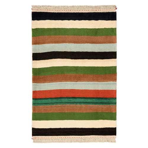 گبه دستباف یک و نیم متری شرکت سهامی فرش ایران طرح محرمات کد 411063