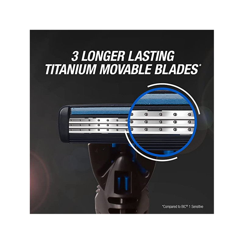 خود تراش بیک مدل Hybrid 3 Flex به همراه تیغ یدک بسته 4 عددی خود تراش بیک مدل Hybrid 3 Flex به همراه تیغ یدک بسته 4 عددی