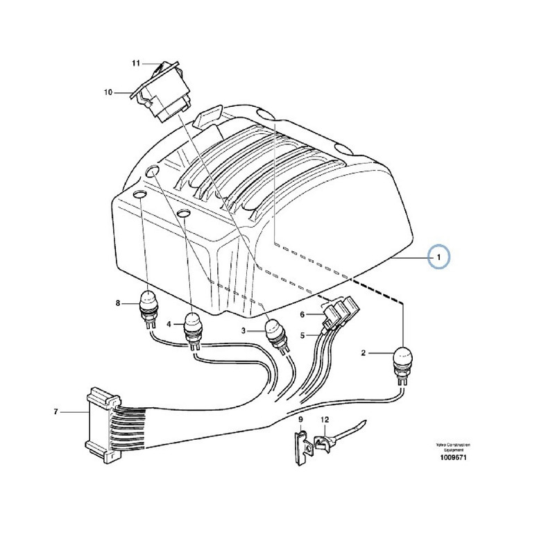 قاب دسته لیور لودر مدل 11006225 مناسب برای لودر ولوو L90E/F, L120E/F