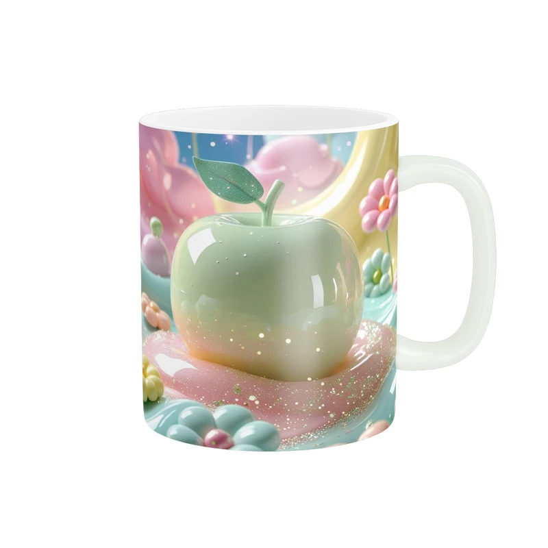  ماگ پاد آفرین طرح سیب کد 3898