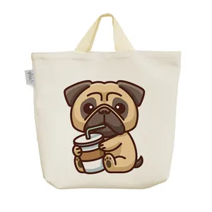 ساک خرید خندالو مدل سگ پاگ کد 2947