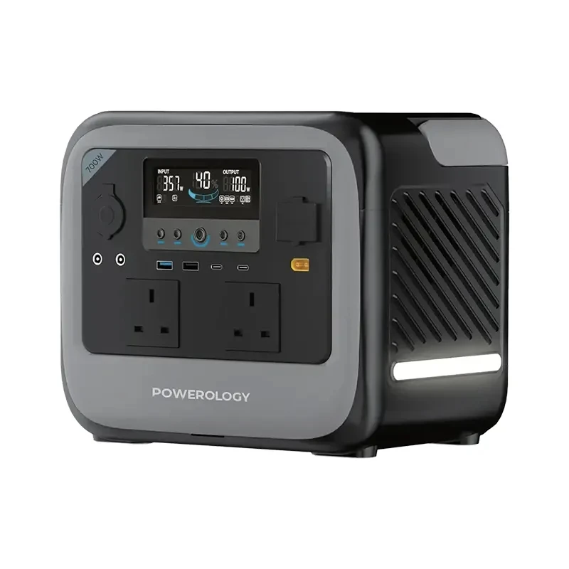پاوراستیشن 700 وات پاورولوژی مدل PWGC700GY ظرفیت 10600 میلی‌ آمپر ساعت
