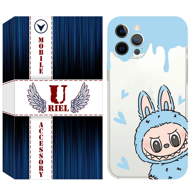 کاور یوریل قاب مدل Clear کد 131 طرح لبوبو مناسب برای گوشی موبایل اپل iPhone 12 Pro Max