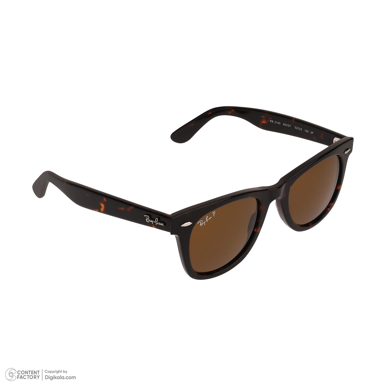 عینک آفتابی ویفرر (Wayfarer) ری بن مدل RB2140P-902-57-52 -  - 3