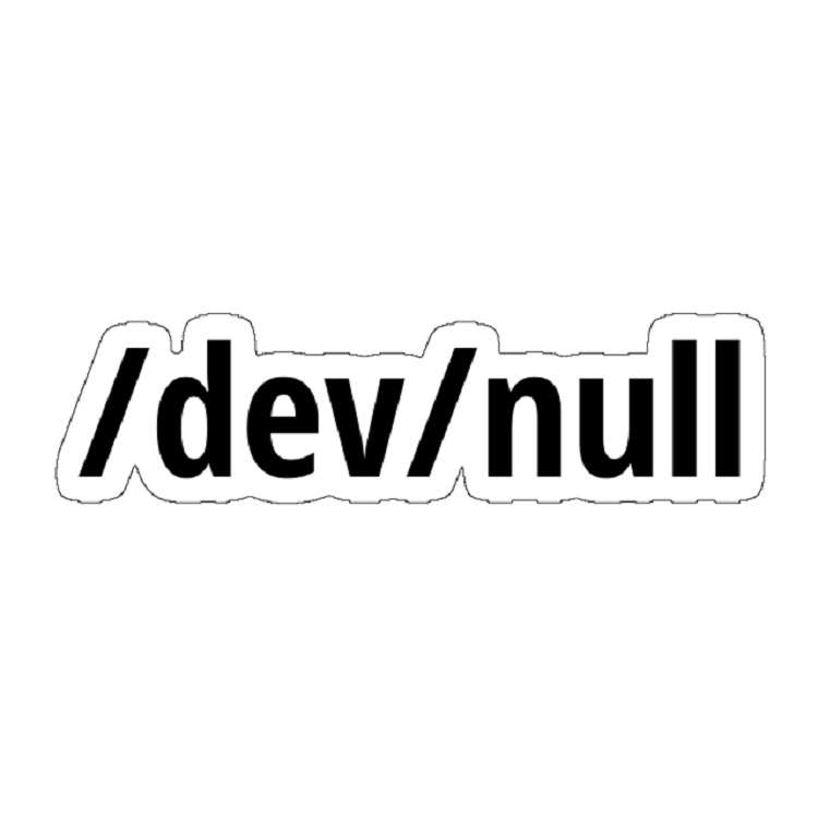 استیکر لپ تاپ مدل dev/null - Funny Computer Geek Design/