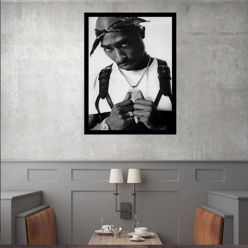 تابلو بکلیت طرح خواننده توپاک شکور مدل قاب شاسی B-S9873