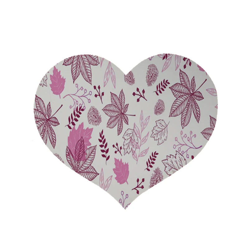 پادری مدل قلب طرح برگ کد 8116 سایز 90 × 90 سانتی متر